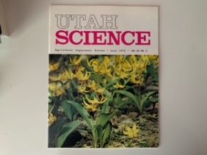 1972- Utah Science June 1972 Volume 33 Number 2