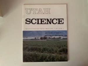1975- Utah Science March 1975 Volume 36 Number 1