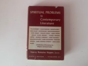 1952- Spiritual Problems in Contemporary Literature- Stanley Romaine Hopper- Signed by LDS Historian Leonard J. Arrington