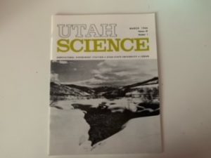 1966- Utah Science Volume 27 Number 1
