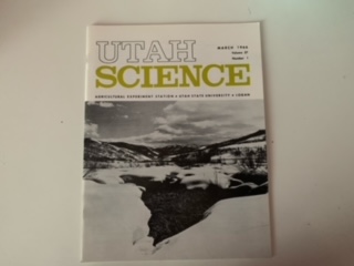 1966- Utah Science Volume 27 Number 1