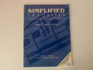 1989- Simplified Favorites:Vol. 1  Piano, Organ and Electronic Keyboard- Paralee Miles Eckman