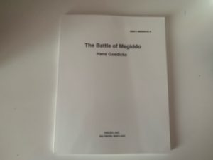 2000- The Battle of Megiddo- Hans Goedicke