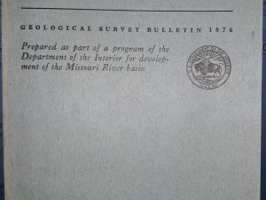 Geological Survey Bulletin 1076: The Square Buttes Coal Field Oliver and Mercer Counties North Dakota (1959) ~ by William D. Johnson, Jr., and Robert P. Kunkel