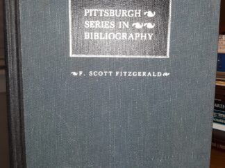 F. Scott Fitzgerald: A Bibliography (1972) ~ by Matthew J. Bruccoli