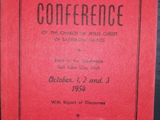 LDS General Conference Report: October 1, 2 and 3 1954 (1954) — One Hundred Twenty-Fifth Semi-Annual Conference of The Church of Jesus Christ of Latter-day Saints