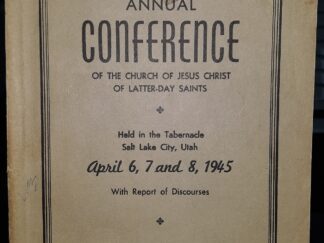 LDS General Conference Report: April 6, 7 and 8, 1945 (1945)