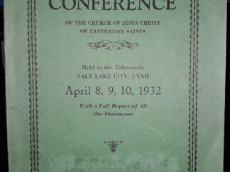 LDS General Conference Report: April 8, 9, 10, 1932 (1932)