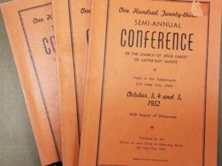 Conference Report --- October 1952