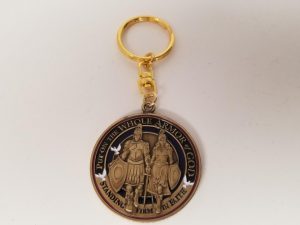 Put on the Whole Armor of God — Standing Firm in the Faith — Medallion on Key Chain