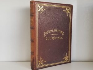 1889 — Poetical Writings of Orson F. Whitney — Leather Binding! — Some Damage