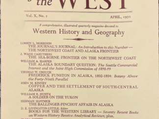 1971 ~ Journal of the West ~ Vol. X, No. 2