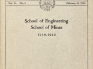 1939-40 ~ University of Pittsburgh Bulletin ~ Vol. 35. No. 8
