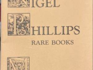 Nigel Phillips Rare Books ~ Medicine Catalogue Five