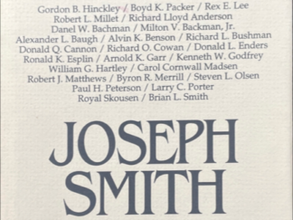 1993 ~ Joseph Smith ~ The Prophet, The Man