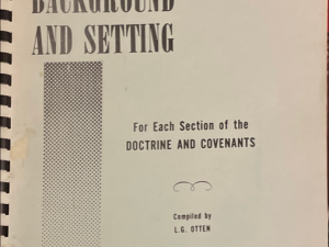 1972 ~ L. G. Otten ~ Historical Background and Setting