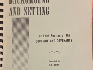 1972 ~ L. G. Otten ~ Historical Background and Setting
