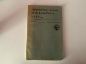 1963- Oxidized Zinc Deposits of the United States Part 2