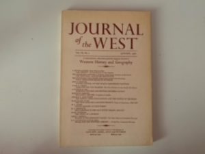 1968- Journal of the West Vol. VII No.1 January 1968