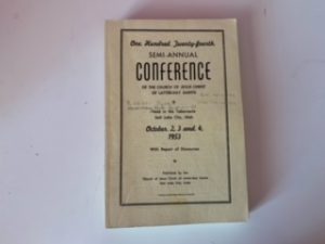 1953- One Hundred Twenty-Fourth Semi- Annual Conference October 2,3 and 4 1953