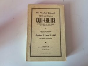 1945-One Hundred Sixteenth semi- Annual Conference October 5,6,7 1945
