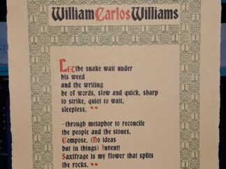 A Sort of a Song ~ by William Carlos Williams