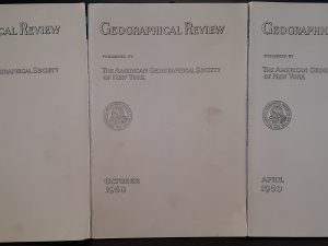 Geographical Review 3 Issue Set