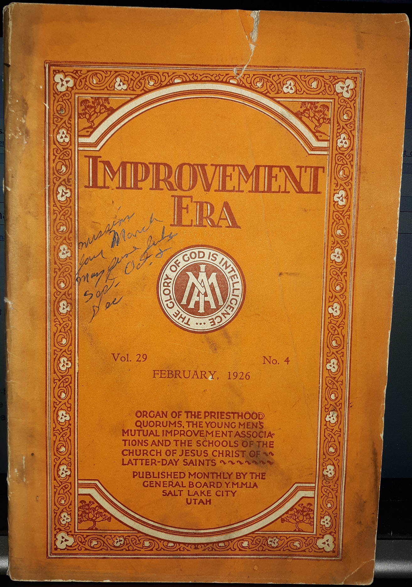 Improvement Era: Vol. 29, No. 4, February, 1926 (1926)