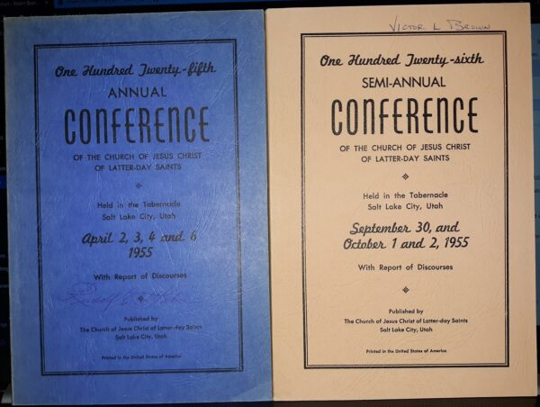 2 LDS General Conference Reports for the Year 1955