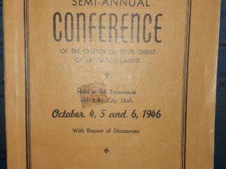 LDS General Conference Report: October 4, 5 and 6, 1946 (1946)
