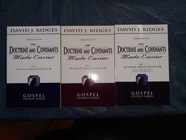 Your Study of the Doctrine and Covenants Made Easier 3 Vol. Set ~ by David J. Ridges
