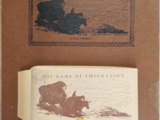 1946 --- 19" x 24" Board Game --- The Game of Emigration --- [Fold-Open Board and Box with Game Pieces]