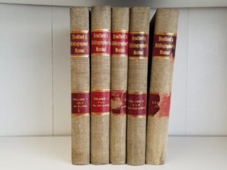1907 --- Bibliographer's Manual of American History --- 5 Volume Set --- Hardbounds --- Thomas Lindsley Bradford
