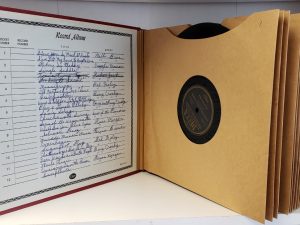 Album of Eight 10″ 78 RPM Vintage Records