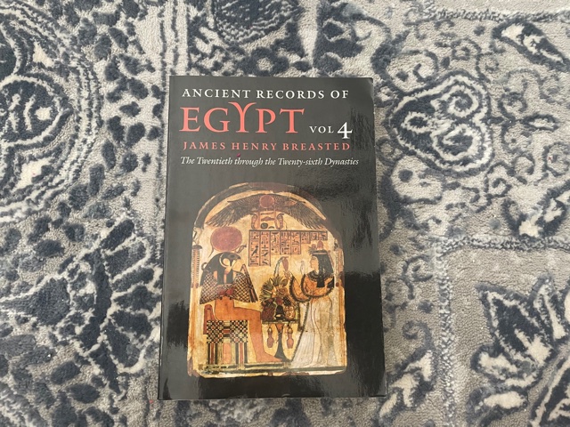 2001 ~ Ancient Records of Egypt ~ Vol 4 ~ James Henry Breasted