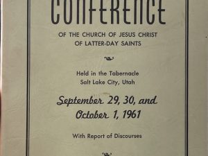 1961 ~ Semi-Annual Conference ~ September and October