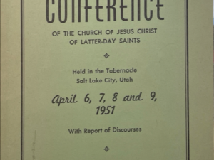 1951 ~ Annual Conference ~ April