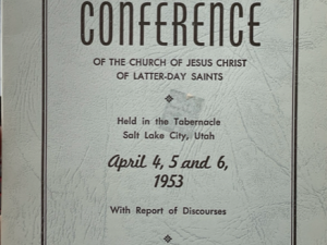 1953 ~ Annual Conference ~ April