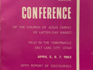 1963 ~ Annual Conference ~ April