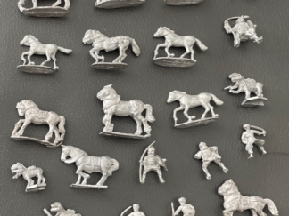 Assortment of Metal Gaming Figurines (21 pieces)