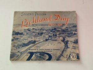 1946- Souvenir Program Richland Day Sept. 2, 1946- Junior Chamber of Commerce Richland, Washington