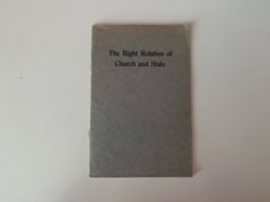 1926-The Right Relation of Church and State-A.W, Ivins