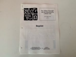 Reprint: The “Anthon Transcript” and Two Mesoamerican Cylinder Seals- Carl Hugh Jones