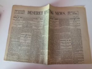 1897- Deseret Evening News NO.169 Friday June 11, 1897