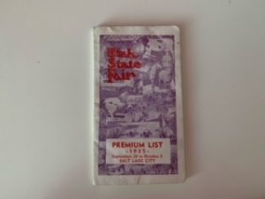 1935- Utah State Fair Premium State List September 28 to October 5