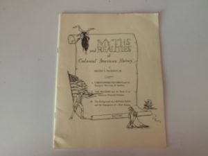 1968- Myths and Realities of Colonial American History- Milton V. Backman, Jr.