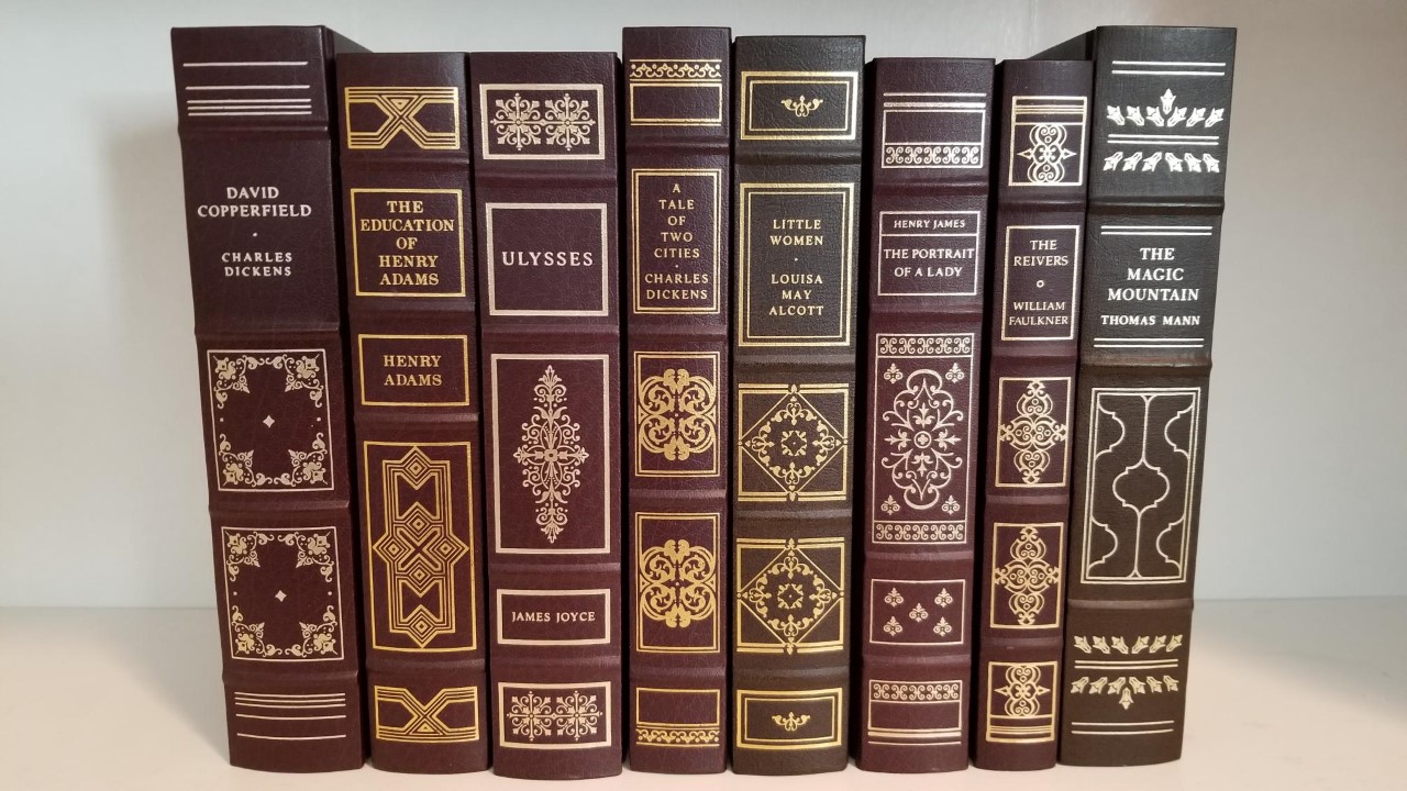 Eborn　Leather　Brown　Bindings!　Leather　Classics　Library　Franklin　Books