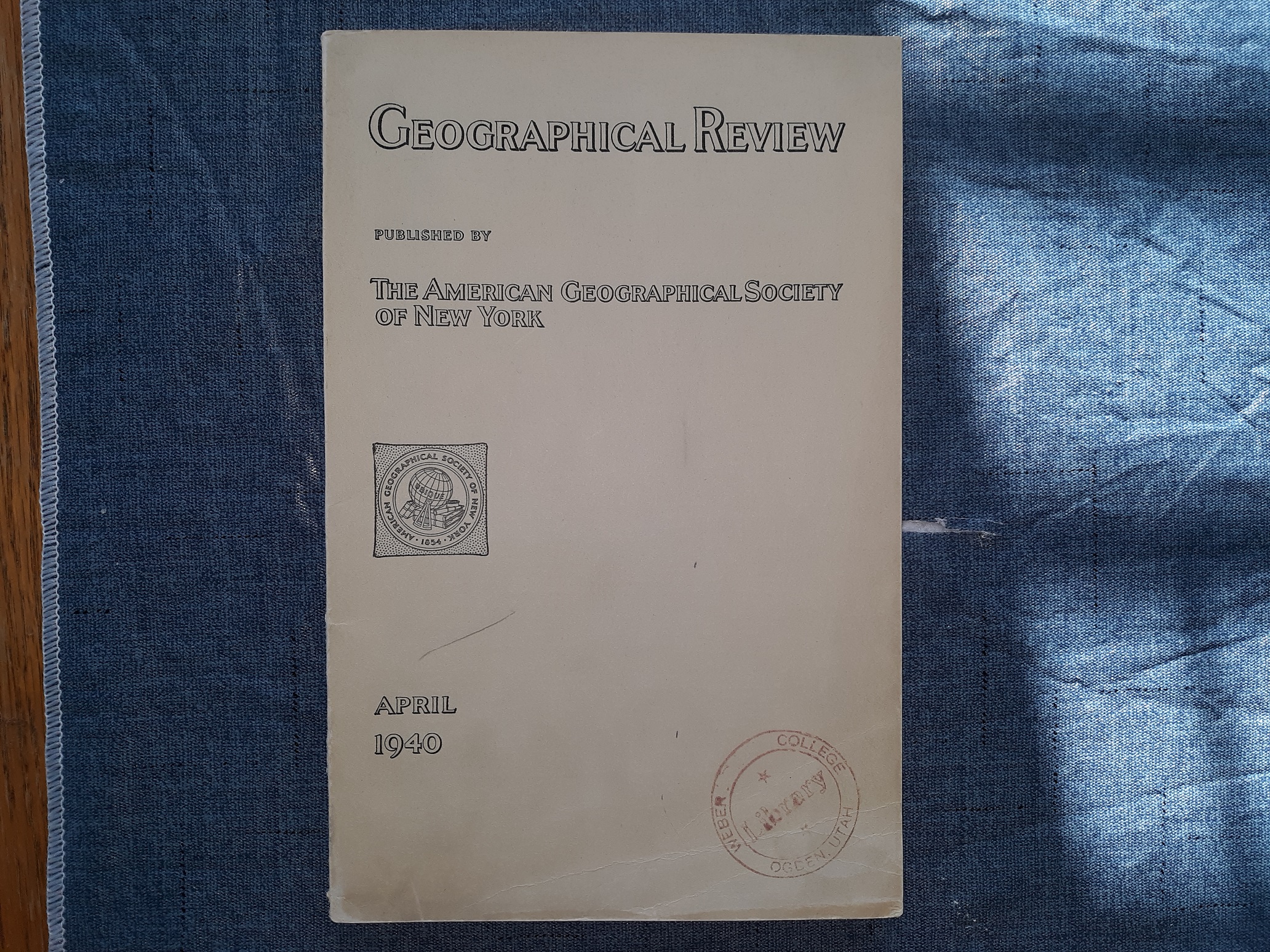 Geographical Review: April 1940 (1940)