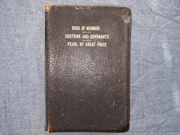 LDS Triple Combination (1962) — Black Leather Binding