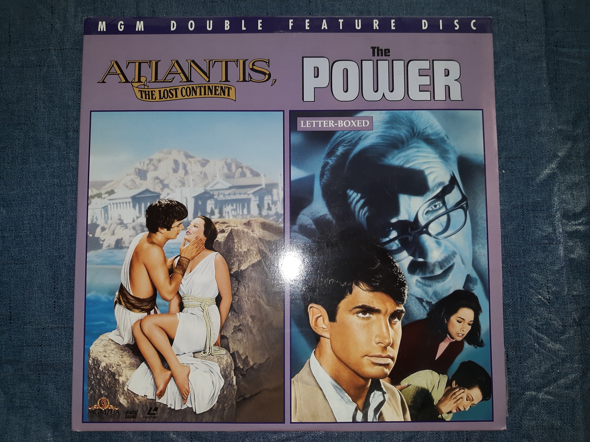 MGM Double Feature Disc: “Atlantis, The Lost Continent” & “The Power (Letter-Boxed)” (Set of 2 LaserDiscs) (1996)